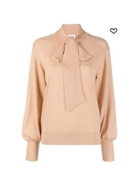 Chloé Bow-Tie Wool Knit Sweater worn by Kate Beckinsale